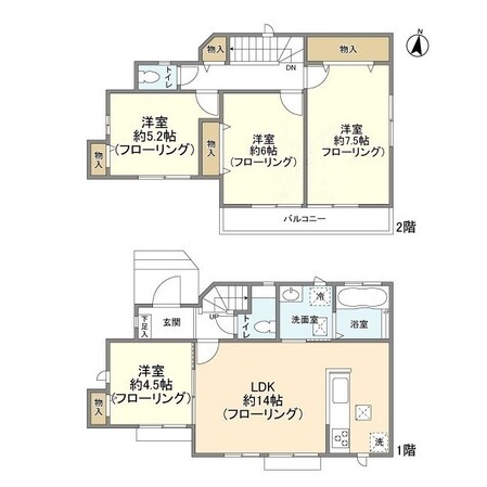 Ｋｏｌｅｔ武蔵大和＃０３の物件間取画像